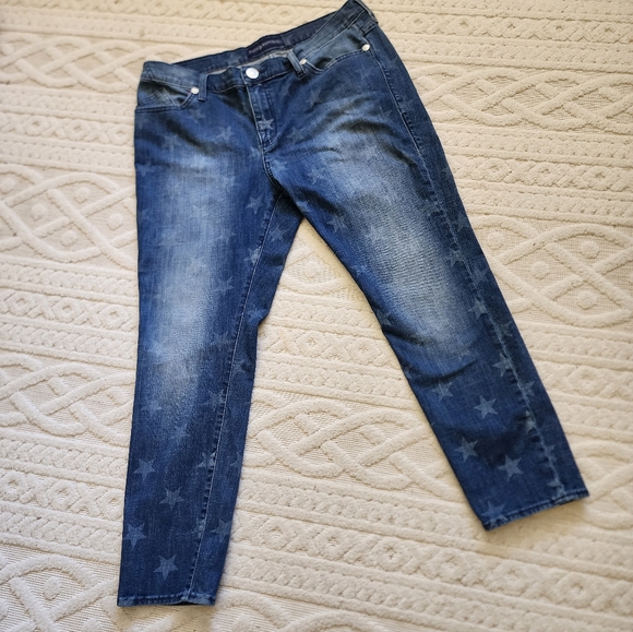 STAR  Patterned Blue Jeans - Picture 12 of 15